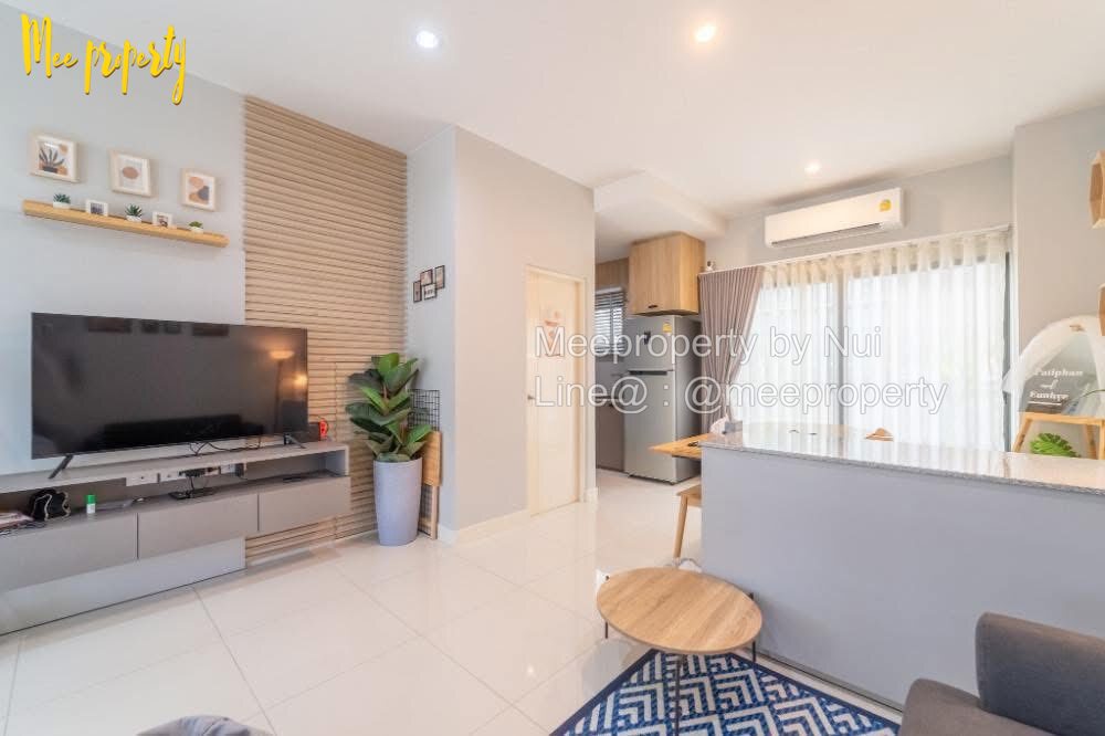 #ขาย / #ให้เช่า  #ทาวน์โฮม3ชั้น  บ้านกลางเมือง พระราม 9 – กรุงเทพกรีฑา  เนื้อที่ 18.8 ตร.วา • พื้นที่ใช้สอย 152 ตร.ม.ทำเลหน้าสวน  ME-245