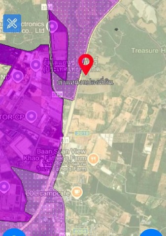 ให้เช่าที่ดินระยะยาวบ้านบึงชลบุรี ที่ดินติดถนน 331 เนื้อที่รวม  190-0-67 ไร่ ผังเหลืองเขต eec ชลบุรี