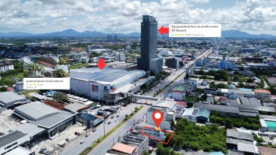 โอกาสทองนักลงทุน ขายที่ดินเปล่าผังสีแดง พ.7 ติดถนนสุขุมวิท ใจกลางเมืองระยอง 135 ตร.ว. ตรงข้าม PASSiONE Shopping Destination
