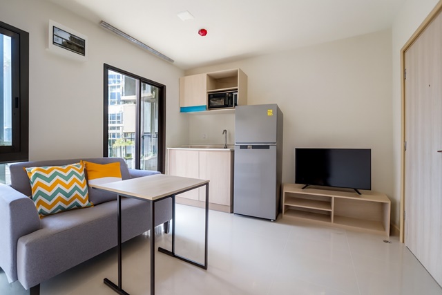 MRT ลำสาลี 1.6 กม.พื้นที่ใช้สอย 30 ตร.ม. ดีคอนโด คาล์ม รามคำแหง 40 ห้องใหม่พร้อมอยู่ โปรจองด่วน 1 นอน 1 น้ำบรรยากาศสงบ เหมาะอยู่อาศัย