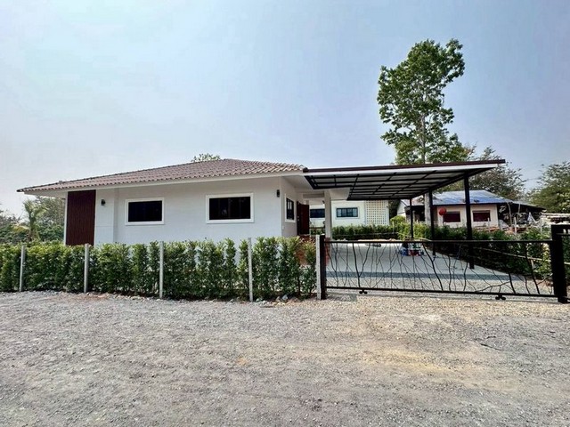 บ้านสวนยกพื้น บรรยากาศธรรมชาติ ทำเลดี สันทราย