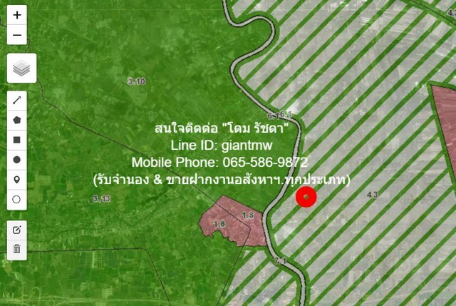 พื้นที่ดิน ขายที่ดินเปล่า พร้อมพืชสวนทางการเกษตร อ.นครชัยศรี จ.นครปฐม  3800 ตารางวา 23000000 บาท. ใกล้ แม่น้ำท่าจีน 700 ม. คุ่มค่า