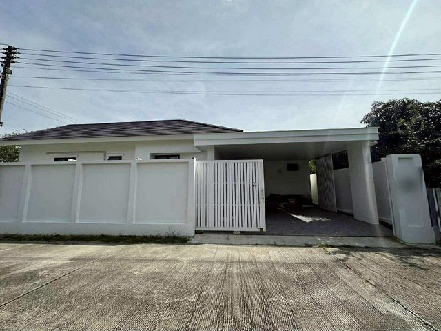 บ้านชั้นเดียวหลังใหญ่ บ้านสวย ฟีลรีสอร์ท ดีไซน์โปร่ง โล่ง หางดง