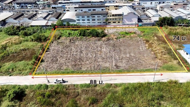 ที่ดิน 4 ไร่ ซอย เทียนทะเล 26 - บางขุนเทียน ทำเลดีมาก เข้าซอยเพียง 400 เมตร