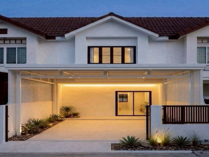 ขายทาวน์เฮาส์พร้อมอยู่ เครือสหพัฒน์ ศรีราชา หมู่บ้านธัญวลัย 3 นอน TP-H2556