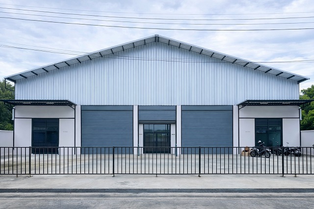 ติดทางด่วนศรีสมาน  ม.ไทวัสดุ ศรีสมาน 2.2 กม.พร้อมออฟฟิศ 280ตร.ม ให้เช่าโกดัง 90ตร.วา.โรบินสัน 900ม. 1 ออฟฟิศ