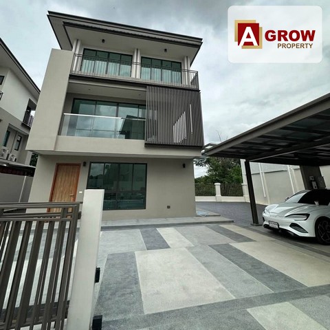 โครงการ AQ Arbor สวนหลวง ร.9 – พัฒนาการ ขายบ้านใหม่ ไม่เคยเข้าอยู่ เพิ่งบิ้วอินตกแต่งเสร็จ บ้านเดี่ยวหรู 3 ชั้น หลังริม