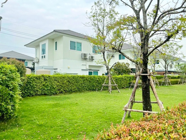 วิวสวนหลังบ้าน 4นอน วงแหวน-ลำลูกกา โลตัส บึงคำพร้อย 1.5 กม.  เช่าบ้านเดี่ยว 2 ชั้น 3 น้ำคลอง 6  ตลาดพึ่งสุข 1.6 กม.