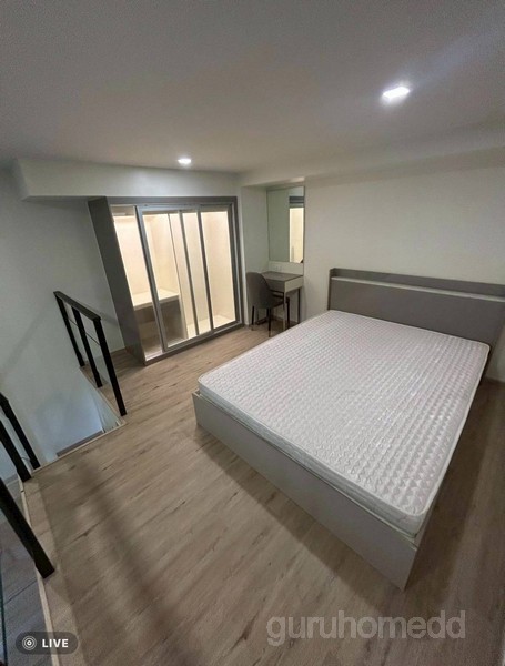 ให้เช่าคอนโด The Rich พระราม 9 ศรีนครินทร์ สี่แยกพัฒนาการ ห้อง Duplex พื้นที่รวม 38.5 ตรม - ghd000797R