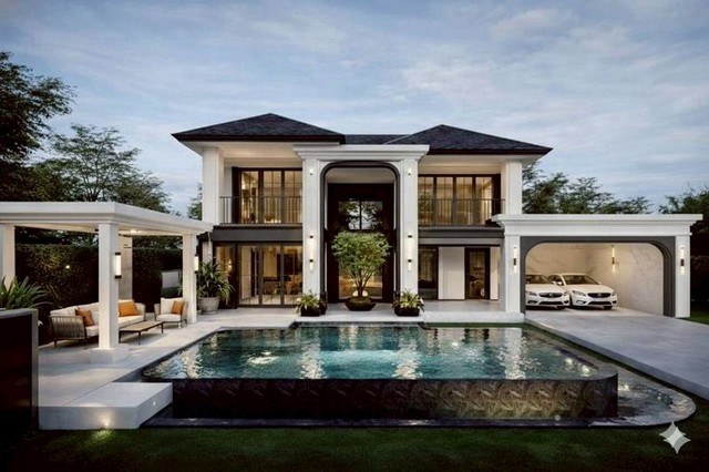 คฤหาสน์หรู Modern Classic พื้นที่ใช้สอยกว้างขวาง สารภี