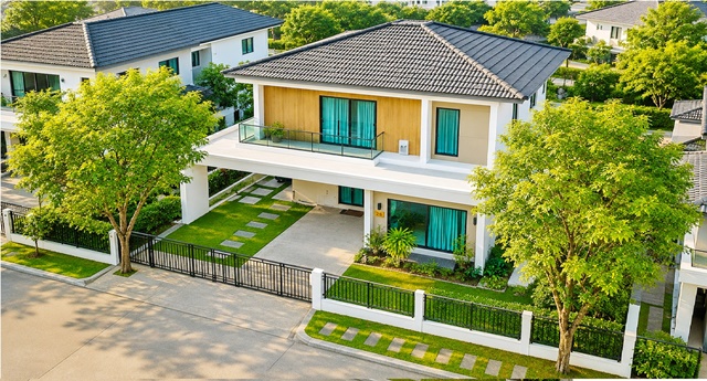 คฤหาสน์ บ้านเดี่ยว2ชั้น 4 นอน 5 น้ำ ใกล้รร.วัดหนองใหญ่ 1.2 กม. แยกสุขาภิบาล 5 สายไหม  คลองสามวา 60 ตร.ว.บ้านหรูพร้อมอยู่