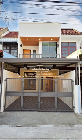 Townhome ขายทาวน์โฮม 2 ชั้น รีโนเวทแล้ว ติดถนนวิภาวดีรังสิต (ใกล้สนามบินดอนเมือง) 17.5 ตร.ว. 2 น 2 น้ำ 1 จอดรถ ราคา 2.45 ล้านบาท (โอนฟรี)   พื้นที่เท่ากับ 18 Square Wah 2 ห้องนอน 2450000 - สภาพเยี่ยม เป็นทาวน์โฮม 2 ชั้น รีโนเวทแล้ว พร้อมอยู่ ในราคาที