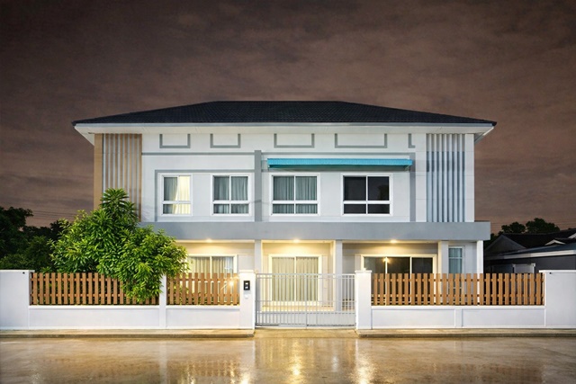 ประชาอุทิศ90 บ้านคลองสวน  800 ม. โลตัส ประชาสามัคคี 3 นอน 2 น้ำ 35 ตร.ว. 140 ตร.ม. บ้านแฝด 2 ชั้น