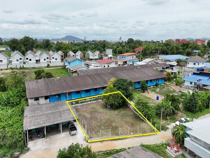 ขายที่ดิน ศรีราชา-หนองขาม รูปสี่เหลี่ยม ใกล้ Atown &amp มอเตอร์เวย์ TP-L2605
