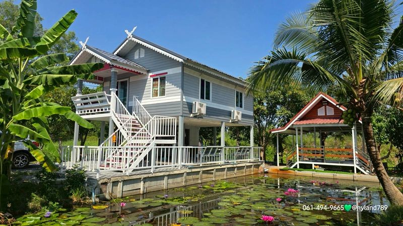 ขายบ้านสวนริมคลองร่มรื่น คลอง 14 ต.หนองสามวัง อ.หนองเสือ จ.ปทุมธานี บ้านใหม่ ยังไม่เคยมีใครเข้าอยู่