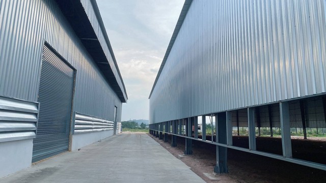 ให้เช่าโรงงานโกดังสร้างใหม่ชลบุรี #โกดังสินค้าให้เช่าชลบุรี โกดังสร้างใหม่ เสร็จพร้อมใช้ปลายเดือนธันวาคม 2568???? ♒พื้นที่สีม่วงลายจุด