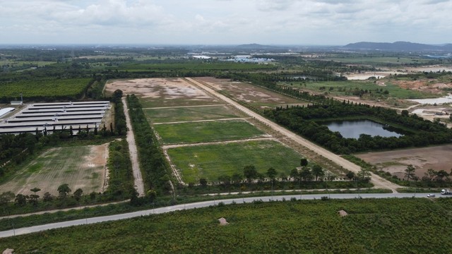 ขายที่ดิน 280 ไร่ คลองกิ่ว บ้านบึง ชลบุรี ฮ้วงจุ้ยดี ถมแล้ว