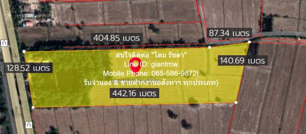 ที่ดิน //ปรับลดราคา//ขายที่ดิน พร้อมสิ่งปลูกสร้างติดทางหลวงหมายเลข 11 (อ.วังทอง จ.พิษณุโลก) 36-3-99.7 ไร่ ราคา 25159490 บาท   ใหญ่ 14799 ตาราง-วา 25159490 B. ใกล้ ตลาดวังทอง และสามแยกวังทอง ประมาณ 18 กม. คุ้มค่าคุ้มราคา ที่ดิน พร้อมสิ่งปลูกสร้าง (