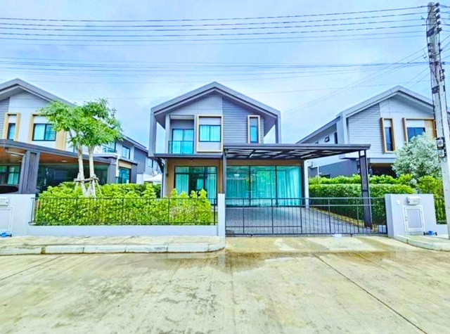 ตลาดพวงสว่าง345 3 กม. 3 นอน รร.วัดไพร่ฟ้า 1.8 กม. ให้เช่าบ้านเดี่ยว 2 ชั้น แสนสิริ 54 ตร.วา. 214ตร.ม.  2 น้ำ เฟอร์ฯตามรูป