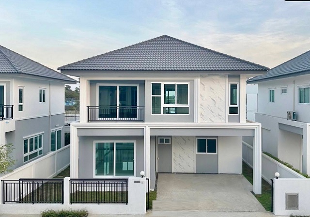 ม.เทคโนโลยีมหานคร บิ๊กซี ให้เช่าบ้าน 4 นอน 3 น้ำ หนองจอก 400 ม. ใกล้แม็คโคร 800 ม. 50 ตร.วา. 200  ตร.ม. บ้านเดี่ยว 2 ชั้น ตลาดหนองจอก 1 กม.