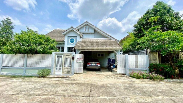 บ้านเดี่ยว ชั้นเดียว บ้านสวนดวงพร ราชพฤกษ์ - บางกรวย บ้านสภาพดี พร้อมอยู่ หลังมุม