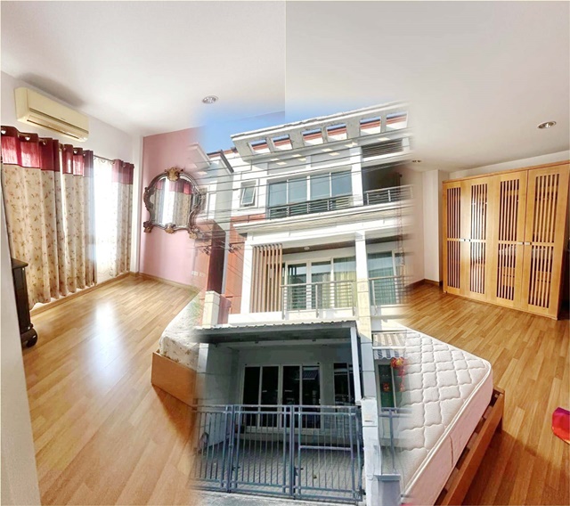 เดอะซีน ทาวน์ อิน ทาวน์ 600 ม.เหม่งจ๋าย นานาชาติสิงคโปร์ 700 ม พระราม9 ประชาอุทิศ  บ้านกลางเมือง 3 ชั้น หรูหรา 4นอน  3 แอร์ จัดเต็มเฟอร์