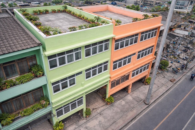 ม.มจพ 1.7 กม. 80ตร.ว. 420ตร.ม. ถ.ประชาชื่น-วงศ์สว่าง 21-29 MRT วงศ์สว่าง 500 ม.ให้เช่า อาคาร4 ชั้น 2 คูหา 3 น้ำ 3 นอน