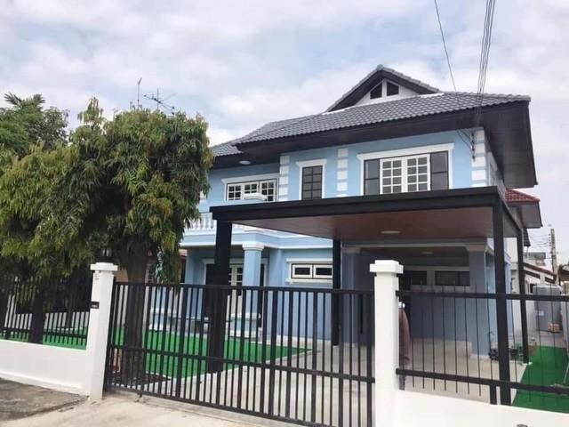 HR 9772 ให้เช่าบ้านเดี่ยวหมู่บ้านมณียา รัตนธิเบศว์  ไทรม้า เมืองนนทบุรี เฟอร์นิเจอร์และเครื่องใช้ไฟฟ้าครบ ใกล้รถไฟฟ้า