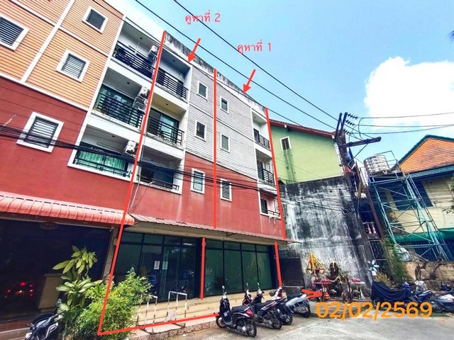 ขายอาคารพาณิชย์ภูเก็ต 4 ชั้น 2 คูหา อำเภอกะทู้ ถนนราชปาทานุสรณ์