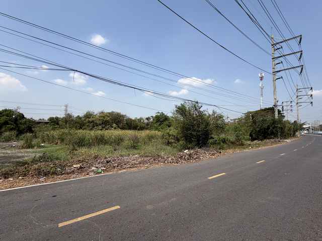 ขายที่ดิน บางตลาด ปากเกร็ด นนทบุรี 5 ไร่ 3 งาน 57 ตร.ว. ติดคลองประปา ตารางวาละ 100000 บาท