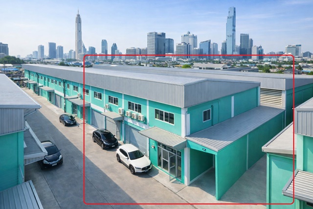 วัดใหญ่ สุขสวัสดิ์98-102ให้เข่าโรงงาน ใบอนุญาตได้ รง4. สูง 13 เมตร 1016ตรม. บางปลากด 700 ม. ผลิตอาหาร ออฟฟิศ  รถบรรทุก Trailer 40ฟูตเ