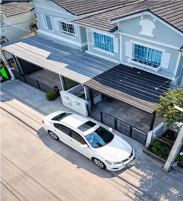 ทาวน์โฮม 2 ชั้น พร้อมเข้าอยู่  2 นอน 3 น้ำ 22 ตร.ว. ทาวน์โฮมโครงการ Villaggio ทำเลบางนา บางบ่อ ตลาดบางบ่อ 900 ม.