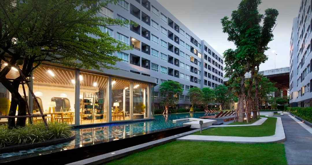 ขายคอนโด Elio Del Ray สุขุมวิท 64   2 ห้องนอน | 45.25 ตร.ม. | ชั้น 7 | วิวสระสวย