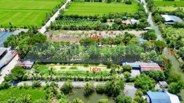 ลดราคา ที่ดิน 2 ไร่ พร้อมสิ่งปลูกสร้าง สไตล์คาเฟ่ ไทรน้อย - นนทบุรี ขุนศรี ทำเลดี