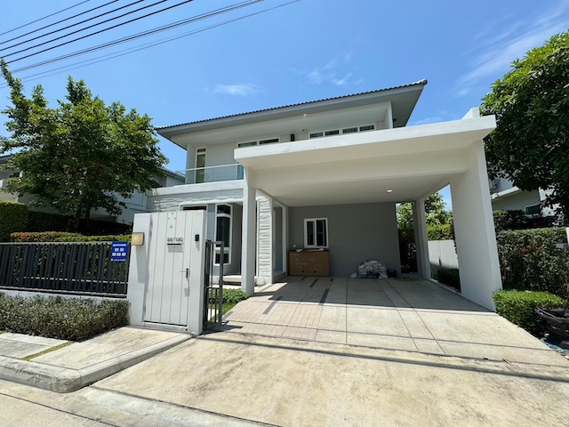 BH3987 ให้เช่าบ้านเดี่ยวหรู มัณฑนา บางนา วงแหวน รามคำแหง 2 ใกล้ Mega บางนา บ้านสวยพร้อมอยู่ เฟอร์ครบ