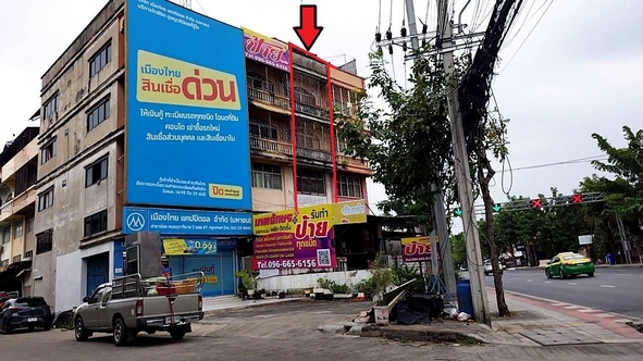 ขาย อาคารพาณิชย์ 4 ชั้น ติดถนนสุขาภิบาล 5 ขนาด 4 เลน หน้ากว้าง เหมาะทำโฮมออฟฟิต ค้าขาย ใกล้แหล่งชุมชน