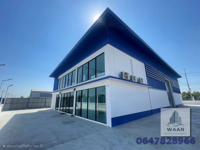 ขายโกดังพร้อมสำนักงาน 2 ชั้น ถนนบางบัวทอง-สุพรรณบุรี ลาดหลุมแก้ว ขายราคาถูก