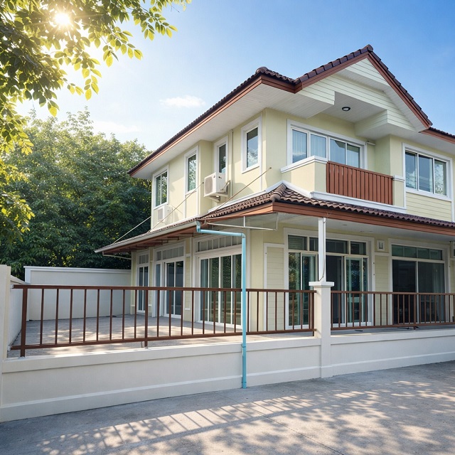 รร.สารสาสน์วิเทศ สายไหม 1 กม. ให้เช่าบ้าน 2 ชั้นหลังมุม 40ตร.วา. ตลาดวงศกร 1.4 กม. สุขาภิบาล 5 320ตร.ม.  เฟอร์ฯครบ 3 นอน 2 น้ำ