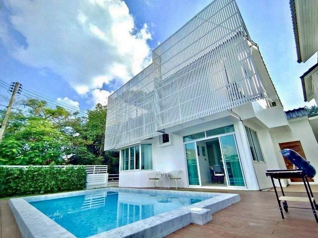 ให้เช่า 45000 บาท/เดือน ขาย 6.5 ล้าน #โซนหางดง บ้านพูลวิลล่า ในโครงการหรู ใกล้เมืองเชียงใหม่ บ้านสวยพร้อมอยู่