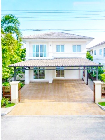 ราชพฤกษ์-รัตนาธิเบศร์ บ้านเดี่ยว 3 นอน 3 น้ำ ใกล้ตลาดสดท่าอิฐ 1.2กม.พื้นที่ 63 ตร.ว.พื้นที่ใช้สอย 190ตร.ม.กว้าง โล่ง โปร่ง ร่มรื่น เฟอร์ฯครบ