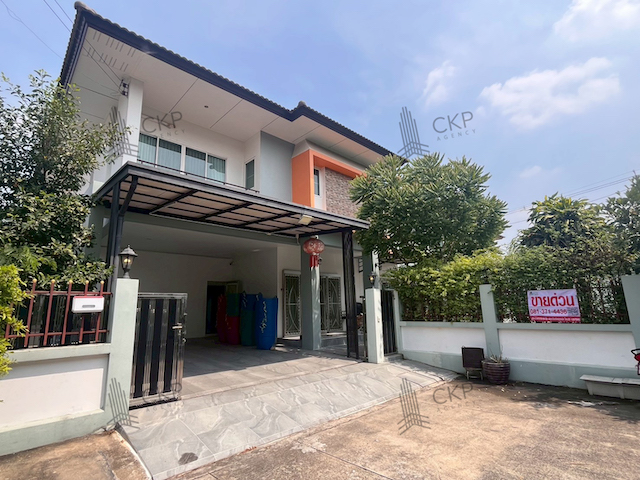 ขาย บ้านเดี่ยว หลังมุม โชคประชา รีสอร์ท ดอนเมือง ตกแต่งครบ พร้อมเข้าอยู่ ใกล้สนามบินดอนเมืองและโรบินสัน ไลฟ์ไสตล์ ศรีสมาน | รหัส 93329