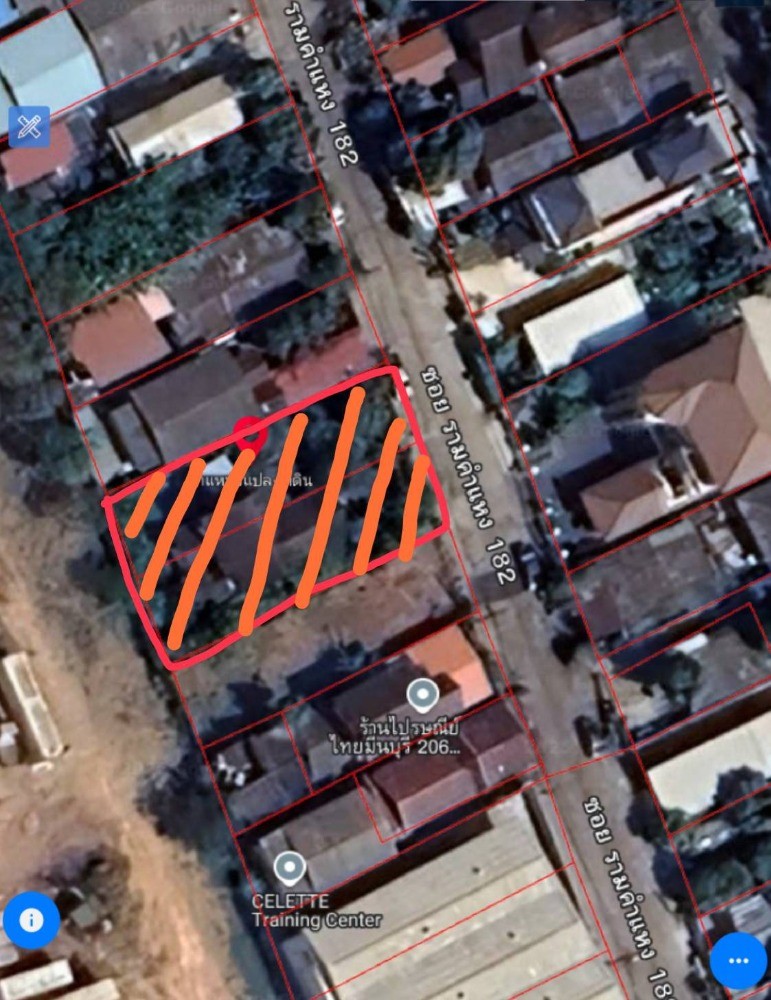 ขาย ที่ดิน 162ตรว. รามคำแหง มีนบุรี  เสรีไทย ซอยรามคำแหง182 ใกล้ โลตัส สุขาภิบาล 3BTS รถไฟฟ้าสายสีส้ม เคหะรามฯ