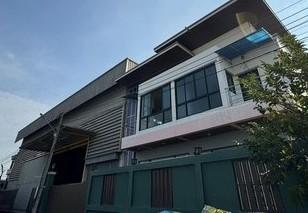 BR 1487 ให้เช่าโกดัง 1000 ตร.ม รับน้ำหนัก 8 ตันต่อตารางเมตร ออฟฟิศ 2 ชั้น 4 ห้องทำงาน เลียบคลองบางน้ำจืด สมุทรสาคร