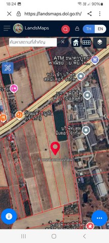 ขายที่ดินติดถนนฉะเชิงเทรา-กบินทร์บุรี ใกล้นิคมไฮเทค อำเภอกบินทร์บุรี ปราจีนบุรี เนื้อที่รวม 72 ไร่ 2 งาน 54 ตารางวา(โฉนด 3 แปลงติดกัน)