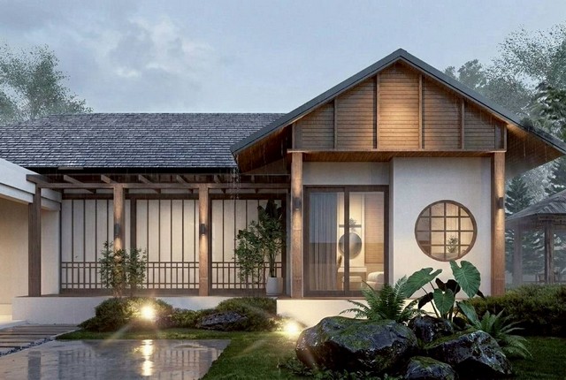 บ้านชั้นเดียวสไตล์ญี่ปุ่น พร้อมสระว่ายน้ำส่วนตัว ใกล้เชียงใหม่ไนท์ซาฟารี