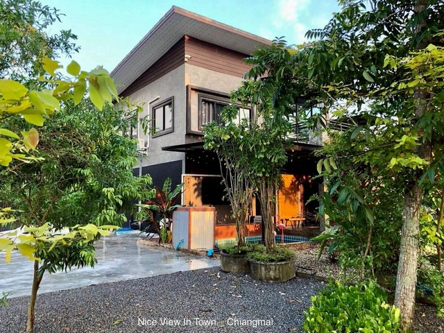 บ้านพักตากอากาศให้เช่า สไตล์ลอฟ์ท น้ำไม่ท่วม หางดง