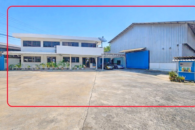 ให้เช่าโกดัง ที่ดิน 1ไร่ 1งาน พัฒนาการ สวนหลวง ร.9 400ม.สำนักงาน 2 ชั้น 1773 ตร.ม.เขตประเวศ พาราไดซ์ พาร์ค