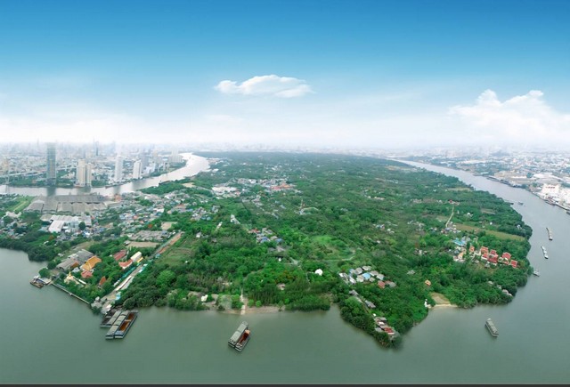 ขายที่ดินคุ้งบางกะเจ้า ใกล้สวนศรีนครเขื่อนขันธ์ เนื้อที่ 10-0-69 ไร่ เหมาะลงทุนระยะยาว