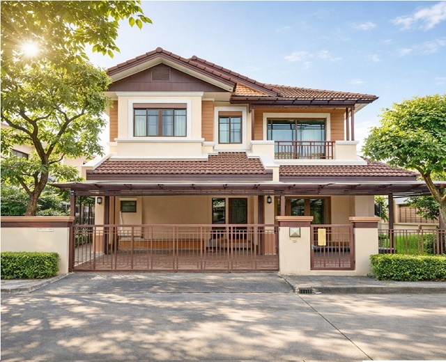 สุขาภิบาล2 เสรีไทย 67ให้เช่าคฤหาสน์ เศรษฐสิริ 3นอน วงแหวน นิคมบางชันจากแสนสิริ สังคมดี เงียบสงบ  72ตรว. 250ตรม.  3นอน 3น้ำ