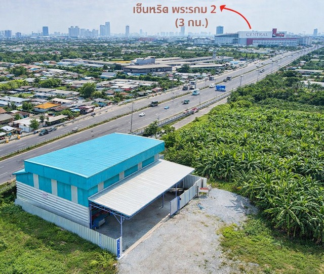 โกดังให้เช่า 425 ตร.ม. 1 นอน 1 น้ำ เซ็นทรัล พระราม 2 3 กม.อนามัยเจริญ 29-35 ใกล้ รร.วัดท่าข้าม 800 ม. 106 ตร.ว.